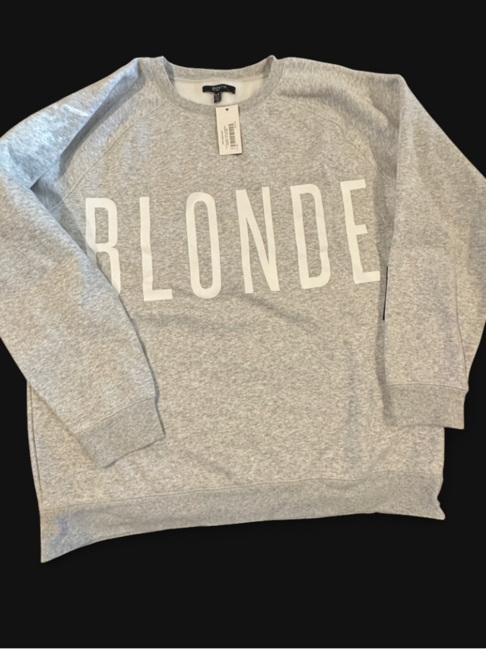 Brunette the Label BLONDE Oversized Crewneck Sweatshirt 🤍